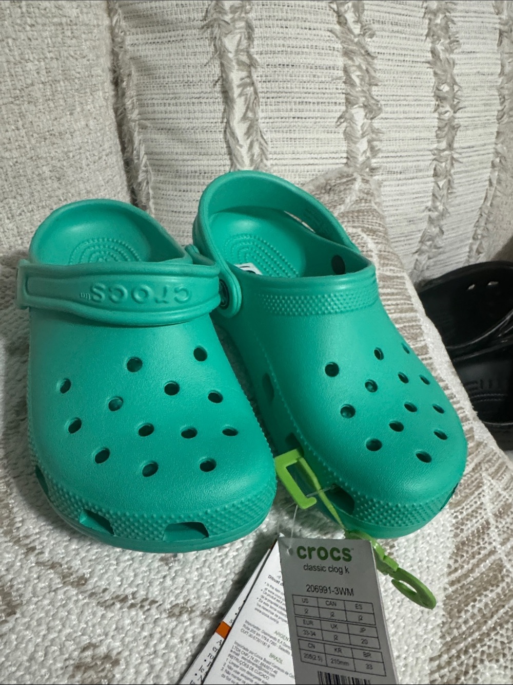 CROCS Kids Classic Clog in Teal